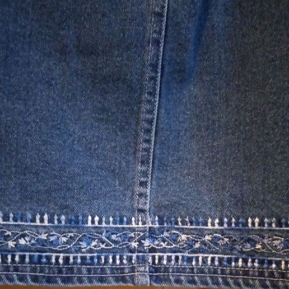 Faded Glory Dark Blue Denim Mini Skirt - Picture 3 of 5